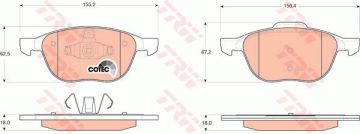 Volvo V50 Ön ve Arka Fren Balata Seti 1.6 Benzinli 100 Beygir 2004-2014 TRW