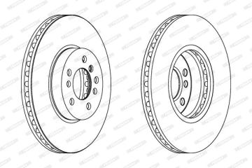 BMW E83 X3 3.0sd Ön Fren Diski 332 mm Çap 2004-2010 FERODO