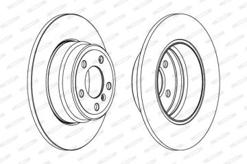 BMW E53 X5 3.0d Arka Fren Diski 324 mm Çap 2000-2007 FERODO
