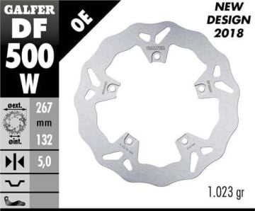 Yamaha X-Max 250 Ön Fren Diski 267 mm 2005-2009 GALFER DALGALI SABİT DİSK