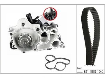 Volkswagen Jetta 4 Su Pompası Devirdaim Kayışlı Set 1.4 TSI 150 Beygir 2011 Sonrası INA