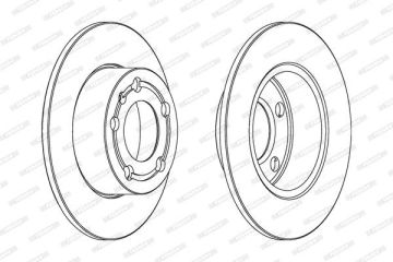 Skoda Fabia Arka Fren Diski 1.4 16V 100 Beygir 232 mm Arkası Disk Olan Modellere 2000-2007 FERODO