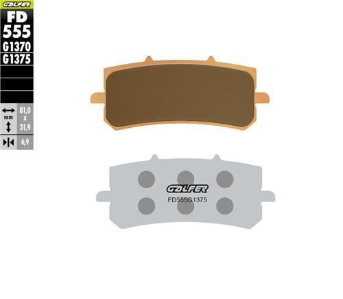 RKS Vieste 249 Ön Fren Balatası 2022 Sonrası GALFER SİNTER METAL SERAMİK SPORT