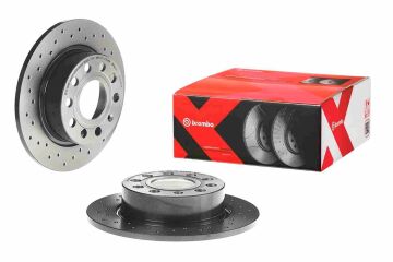 Volkswagen Jetta 4 Performanslı Arka Fren Diski 1.6 TDI 105 Beygir 253 mm Çap Delikli 2011 Sonrası BREMBO XTRA