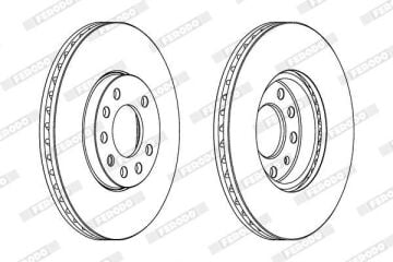 Opel Vectra B Ön Fren Diski 1.8 16V 115 Beygir 1999-2002 FERODO