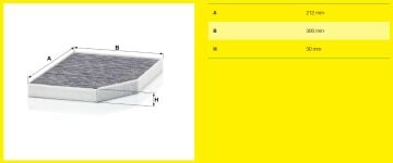 BMW 3 Serisi G20 320i Karbonlu Polen Filtresi 1.6 Turbo 170 Beygir 2019 Sonrası MANN