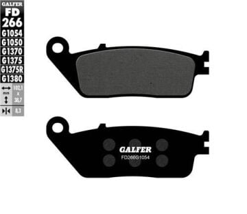 Honda Forza 250 Ön Fren Balatası 2018 Sonrası GALFER YARI METAL