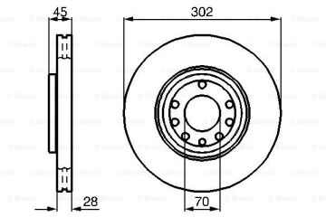Opel Vectra C Ön Fren Diski 2.0 16V Turbo 2002-2008 BOSCH