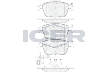 Audi A5 Ön Fren Balatası 1.8 TFSI / 2.0 TDI 2007-2015 ICER