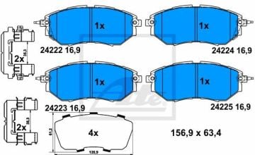Subaru Forester SJ Ön Fren Balatası 2.0 Dizel 2013-2018  ATE ORIGINAL