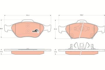 Toyota Yaris Ön Fren Balatası 2011-2013 TRW