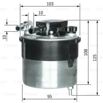Volvo S40 Mazot Filtresi 1.6 Dizel 109 Beygir 2006-2014 BOSCH