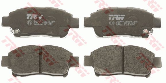 Toyota Yaris Ön Fren Balatası Akebono Sistem İçin 1999-2002 TRW