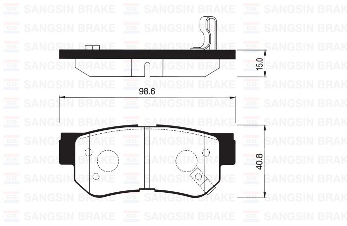 Hyundai Tucson Arka Fren Balatası 2004-2007 SANGSIN HI-Q