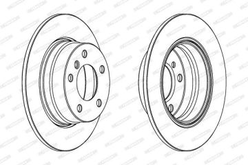 BMW 1 Serisi E87 Kasa 118i Arka Fren Diski 129 Beygir 5 Kapı 280 mm 2005-2011 FERODO