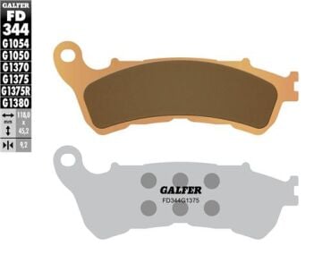 Honda Forza 300 Ön Fren Balatası 2013-2018 GALFER SİNTER METAL SERAMİK SPORT