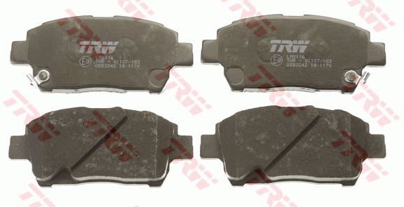 Toyota Yaris Ön Fren Balatası Akebono Sistem İçin 2003-2005 TRW