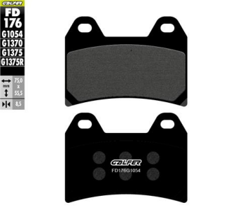 KTM 990 Duke Ön Fren Balatası 2024 Sonrası GALFER YARI METAL