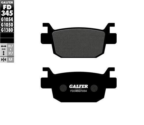 Honda Forza 300 Arka Fren Balatası 2013-2018 GALFER YARI METAL