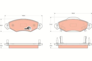Toyota Yaris Ön Fren Balatası Bosch Sistem İçin 1999-2005 TRW