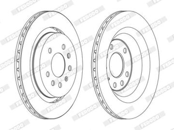 Opel Vectra C Arka Fren Diski 2.0 16V Turbo 2002-2008 FERODO