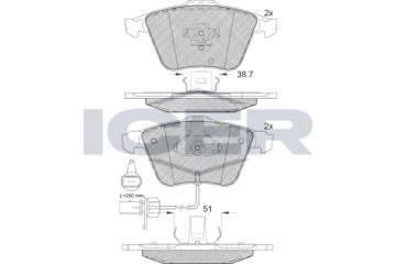 Audi A6 Ön Fren Balatası 2.0 TFSI 2004-2011 ICER