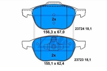 Volvo V50 Ön ve Arka Fren Balata ve ATE Typ200 Performanslı Hidrolik Yağ Seti 1.6 Benzinli 100 Beygir 2004-2012 ATE ORIGINAL