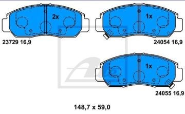 Honda Civic 9 Sedan FB7 Ön Fren Balatası 2012-2016 ATE ORIGINAL