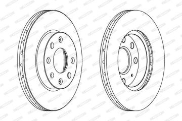 Opel Corsa C 1.0 Benzinli Ön Fren Diski 240 mm Çap ABS'li Modellere 2001-2006 FERODO