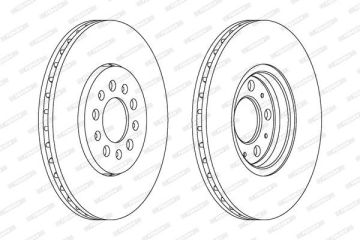Volkswagen Golf 4 Ön Fren Diski 1.9 TDI 130 Beygir 288 mm Çap 1997-2004 FERODO