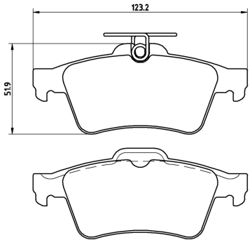 Volvo V40 Arka Fren Balatası 1.5 T3 2012-2019 BREMBO
