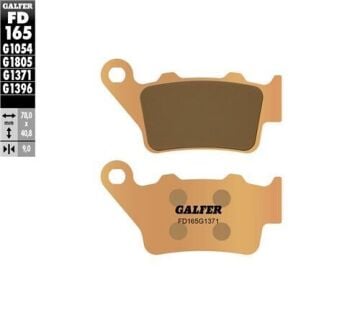 CF MOTO 250 SR Arka Fren Balatası 2021 Sonrası GALFER SİNTER METAL
