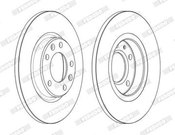 Opel Astra L Arka Fren Diski 1.2 Turbo 130 Beygir 268 mm Çap 2022 Sonrası FERODO