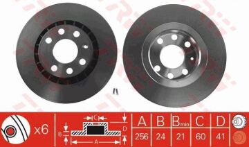 Opel Vectra B Ön Fren Diski 1.8 16V 115 Beygir 1996-1998 TRW