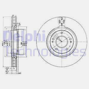 Mitsubishi EVO 6/7/8/9 Ön Fren Diski 320 mm Çap DELPHI