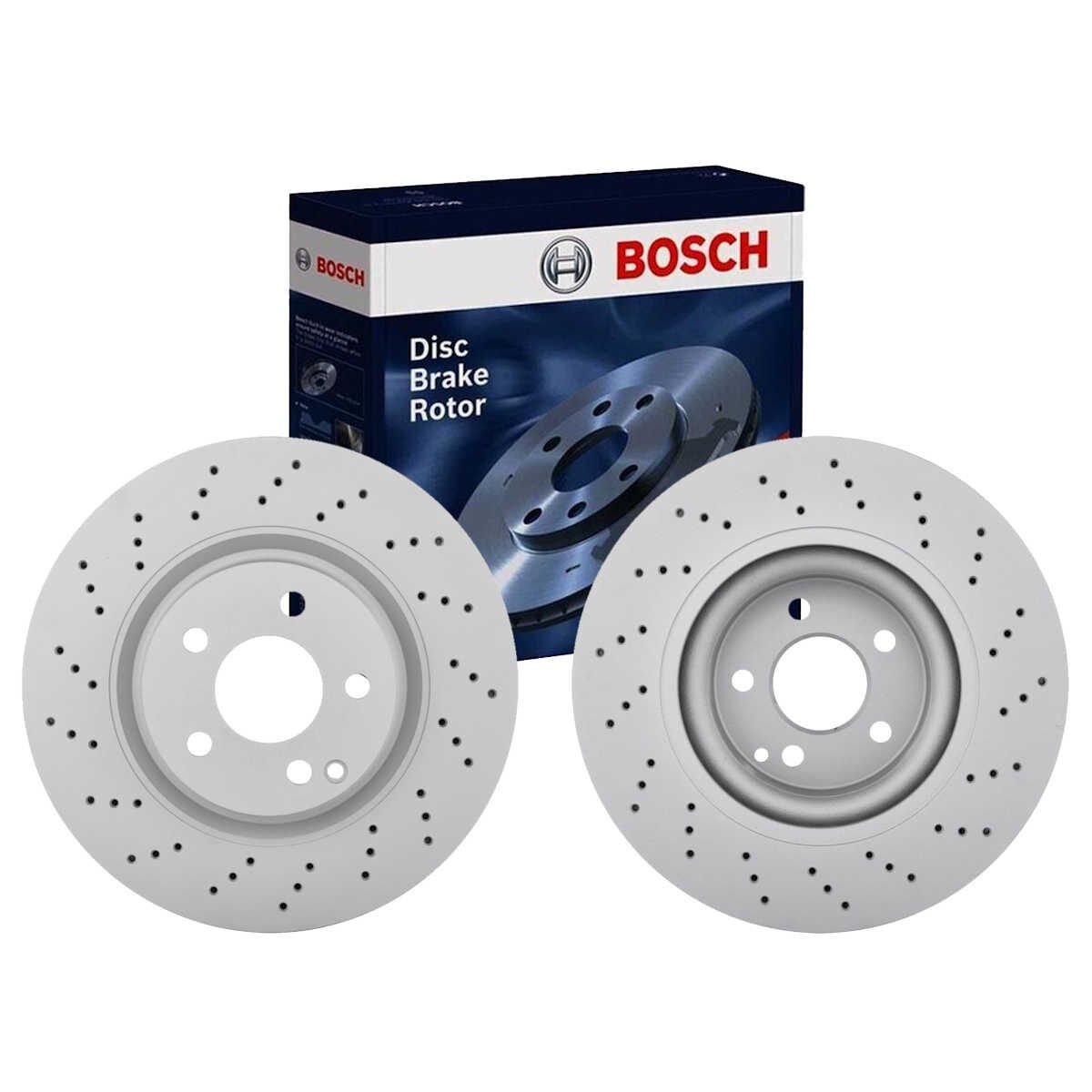 Mercedes E Serisi W211 Kasa E200 CDI Ön Fren Diski 122 Beygir AMG Spor Paket Delikli 330 mm Çap 2002-2009 BOSCH