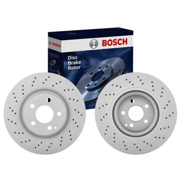 Mercedes E Serisi W211 Kasa E200 CDI Ön Fren Diski 122 Beygir AMG Spor Paket Delikli 330 mm Çap 2002-2009 BOSCH