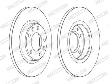 Opel Astra L Arka Fren Diski 1.5 Dizel 130 Beygir 268 mm Çap 2022 Sonrası FERODO