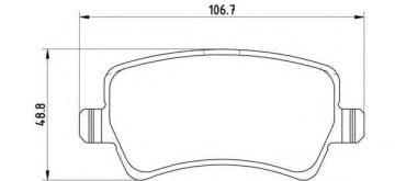 Volvo S60 2.Nesil Arka Fren Balatası 2010-2018 BREMBO