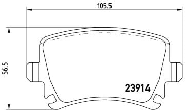 Volkswagen Passat CC Performanslı Arka Fren Balatası 2012-2016 BREMBO XTRA