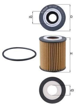 Opel Astra L Yağ Filtresi 1.5 Dizel 130 Beygir 2022 Sonrası KNECHT / MAHLE