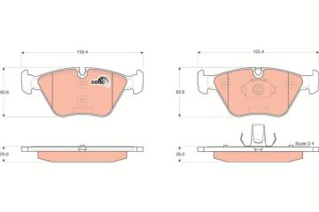 BMW 3 Serisi E46 M3 Ön Fren Balatası 1999-2005 TRW