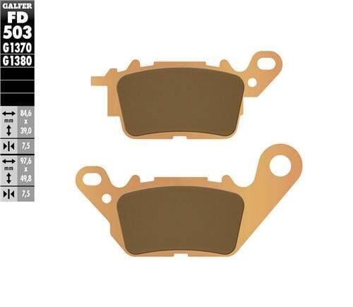 Yamaha D'elight 125 Ön Fren Balatası 2013 Sonrası GALFER SİNTER METAL