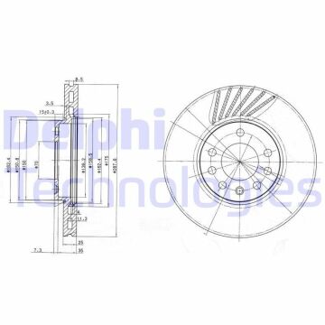 Opel Vectra B Ön Fren Diski 1.8 16V 125 Beygir 1999-2002 DELPHI
