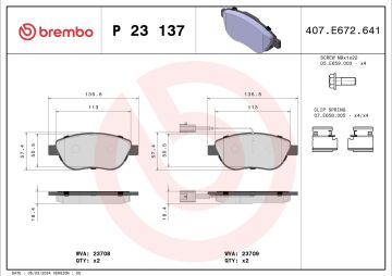 Opel Corsa D Ön Fren Balatası 1.3 CDTI 90 / 95 Beygir 2006-2014 BREMBO