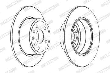 Opel Vectra B Arka Fren Diski 1.8 16V 125 Beygir 1999-2002 FERODO