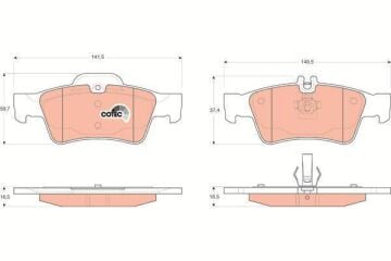 Mercedes E Serisi W211 Kasa E220 CDI Arka Fren Balatası Standart Paket 2002-2009 TRW