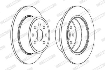 Opel Vectra B Arka Fren Diski 1.8 16V 125 Beygir 1996-1998 FERODO
