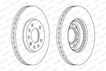Opel Astra G Ön Fren Diski 2.0 16V 280 mm 5 Bijon 1998-2004 FERODO