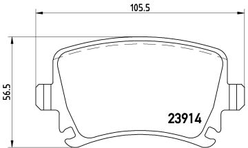 Volkswagen Passat CC Performanslı Arka Fren Balatası 2008-2012 BREMBO XTRA